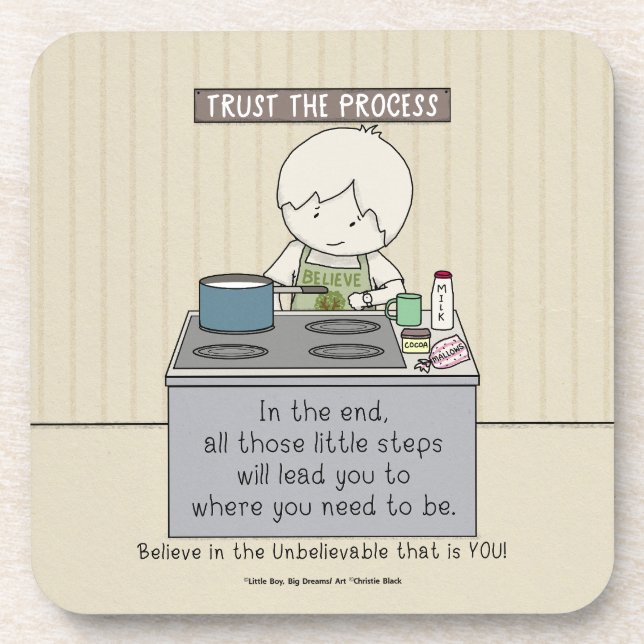 Porta-copo Trust the Process (Frente)