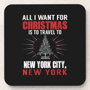 Porta-copo Tudo O Que Quero É Viagem De Natal Para Nova Iorqu