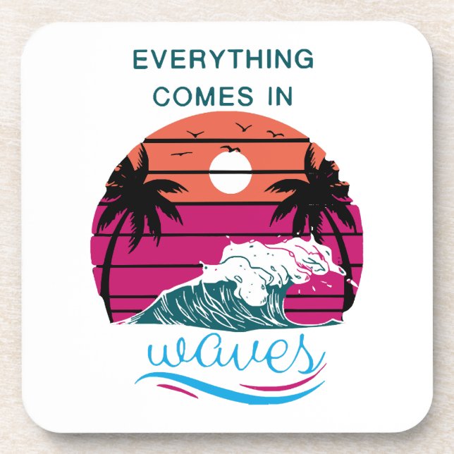 Porta-copo Tudo Vem em Ondas (Frente)