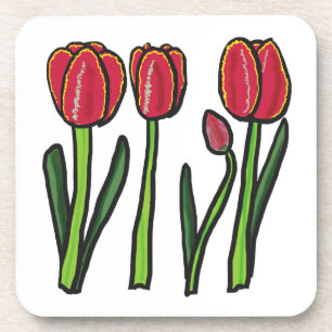 Porta-copo Tulipas
