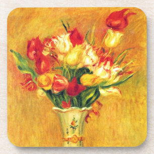 Porta-copo Tulipas por Pierre Renoir, Arte Impressionista Vin