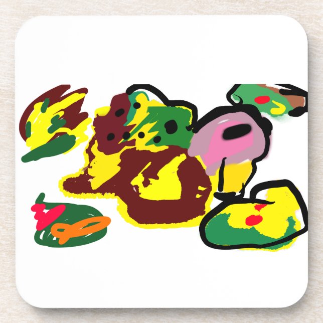 Porta-copo Turkey paint  (Frente)