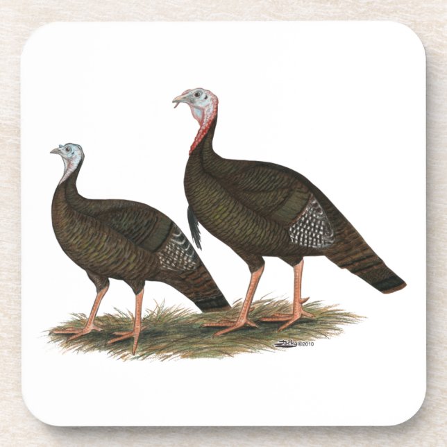 Porta-copo Turkeys East Wild Pair (Frente)