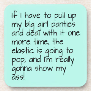 Porta-copo Turquesa Coloca Panecas Grandes Palavras Entretend