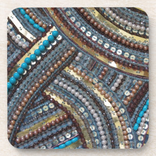 Porta-copo Turquesa elegante sequenciada