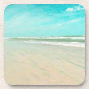 Porta-copo Turquoise Sky Beach Seascape