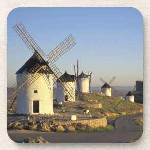 Porta-copo UE, Espanha, La Mancha, Consuegra. Moinhos de vent