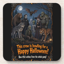 Uivando por um Feliz Halloween Tripulação de Monst