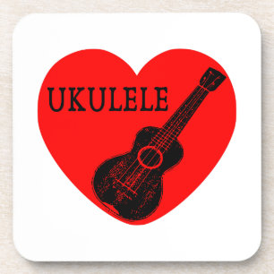 Porta-copo Ukulele Love