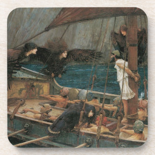 Porta-copo Ulisses e as Sereias por John William Waterhouse