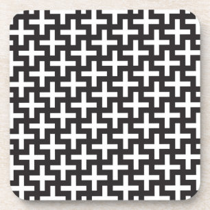 Porta-copo Um b&w modela feito com "mais" o sinal