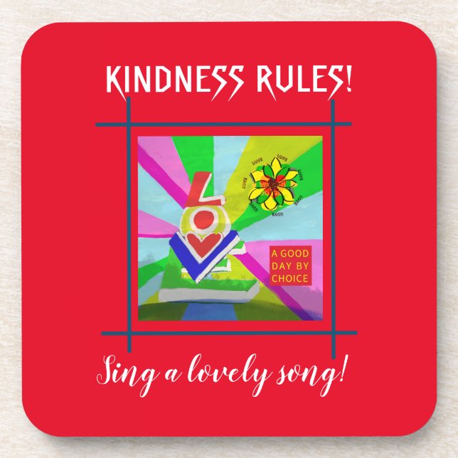 Porta-copo Um Bom Dia Por Escolha: Presente De Amo No Anivers (Frente)