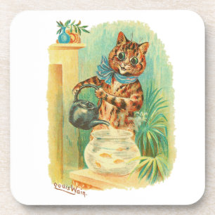 Porta-copo Um Bonito Kettle de Peixe Louis Wain Cats