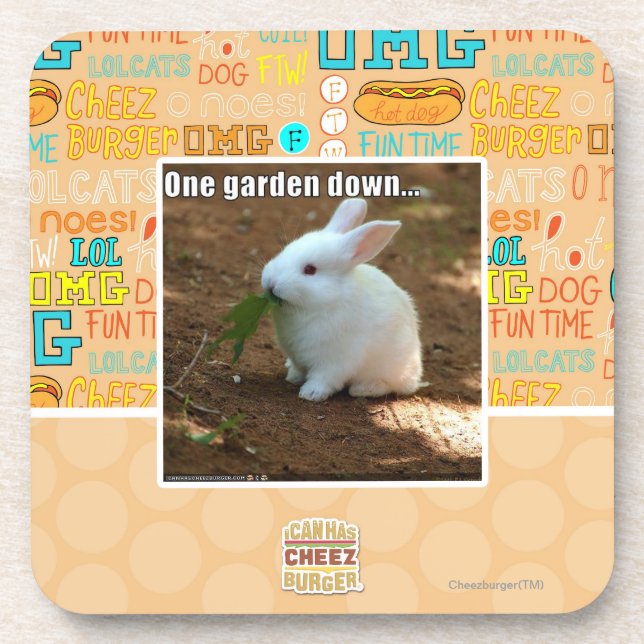 Porta-copo Um jardim Down� (Frente)
