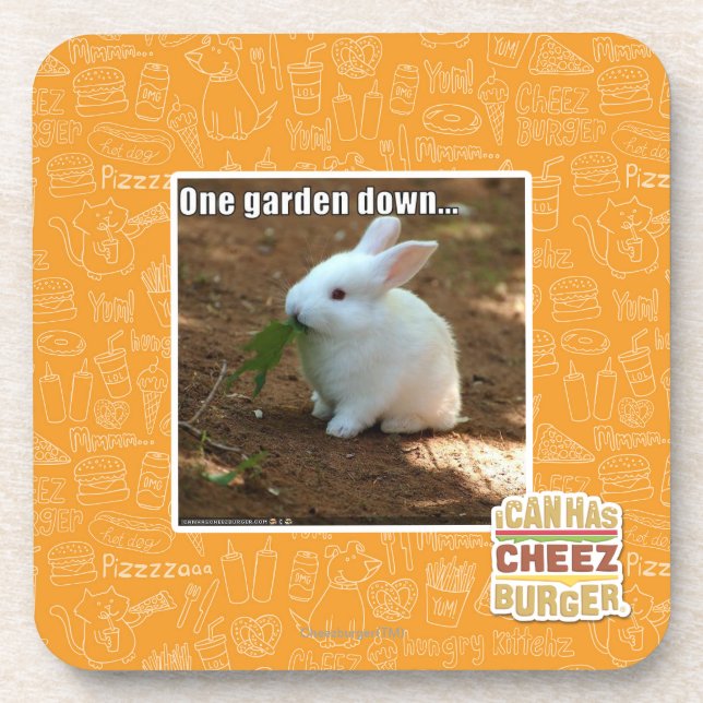 Porta-copo Um jardim Down� (Frente)