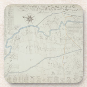 Porta-copo Um mapa novo e correto do pântano de Hackney, 174