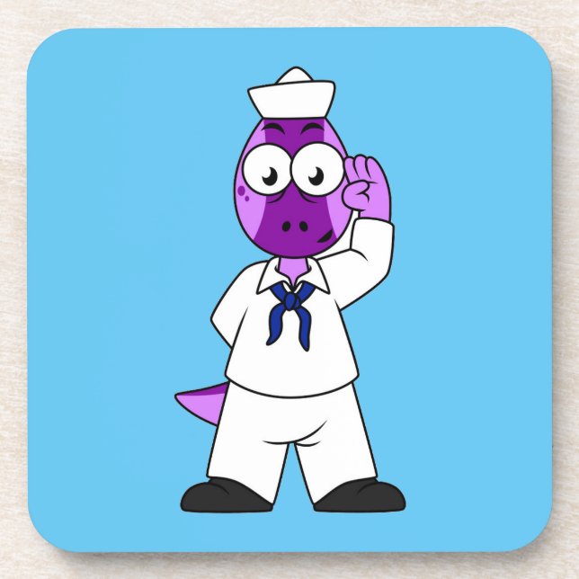 Porta-copo Um Marinheiro Marinho De Dinossauro Paquicéfalossa (Frente)