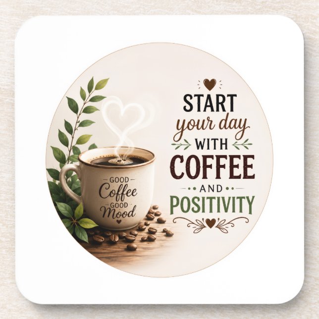 Porta-copo Um tema aconchegante de café  (Frente)