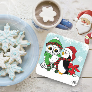 Porta-copo Uma Amizade de Natal
