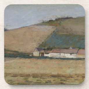Porta-copo Uma fazenda entre colinas, Giverny, c.1887