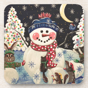 Porta-copo "Uma noite mágica na neve "