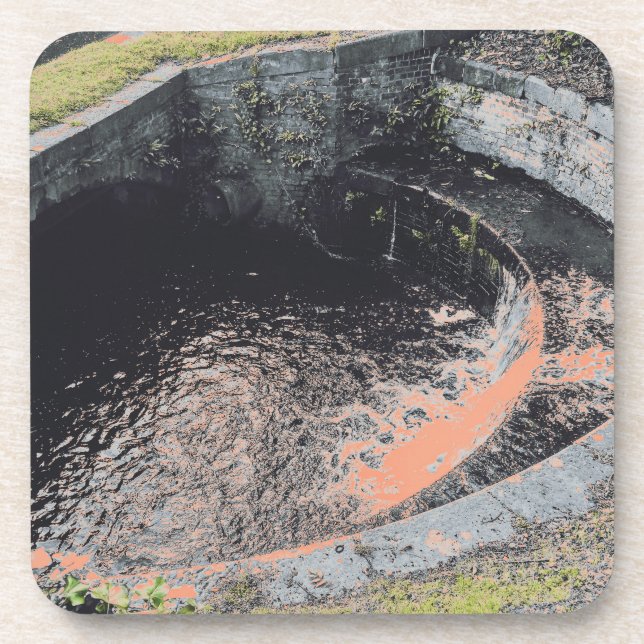 Porta-copo Uma Piscina de laranja em Welshpool (Frente)