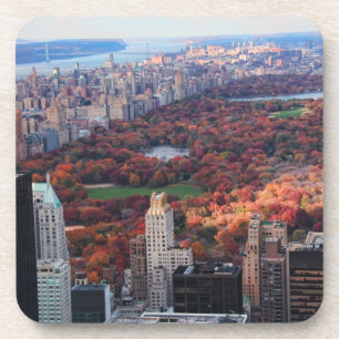 Porta-copo Uma vista de cima de: Outono no Central Park 01