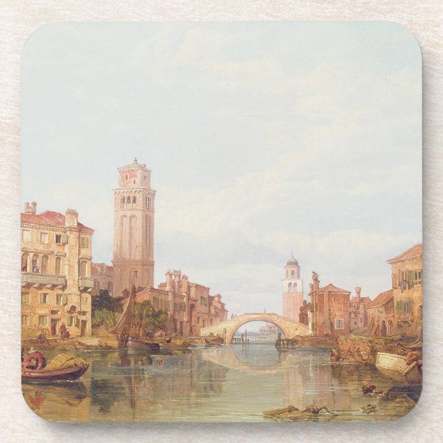 Porta-copo Uma vista de Verona, 1848 (óleo em canvas) (Frente)
