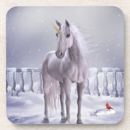 Porta-copo Unicórnio na Neve