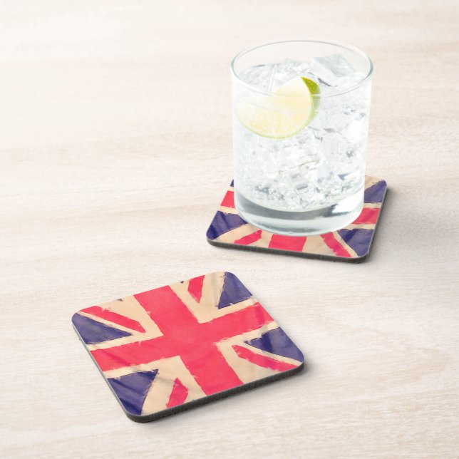 Porta-copo Union JACK FLAG grunge (Lado Direito)