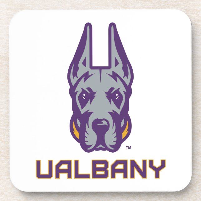 Porta-copo Universidade de Albany Great Danes (Frente)