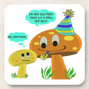 Porta-copo Uns desenhos animados reais do cogumelo da