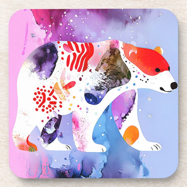 Porta-copo Urso Celestial com Sorriso (Frente)