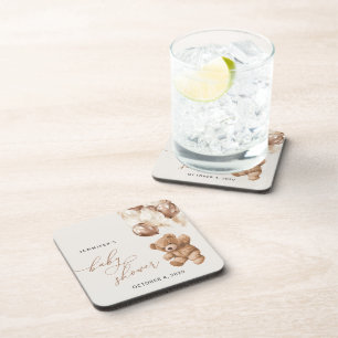 Porta-copo Urso De Teddy, Urso De Bebê, Balões Marrons, Chá d