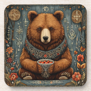Porta-copo Urso majestoso