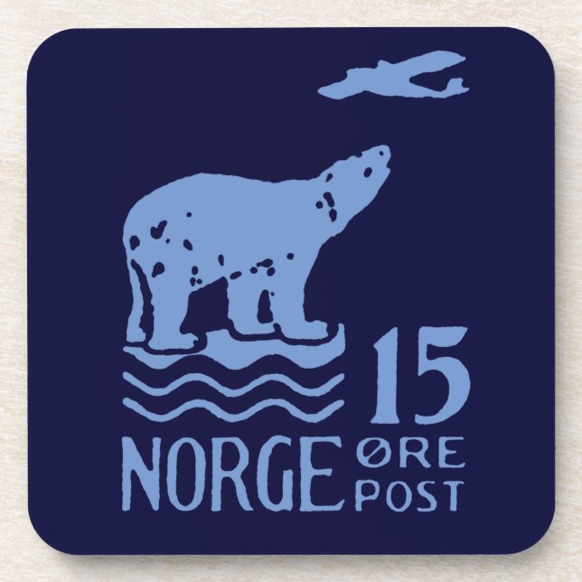 Porta-copo Urso Polar Norueguês 1925 (Frente)