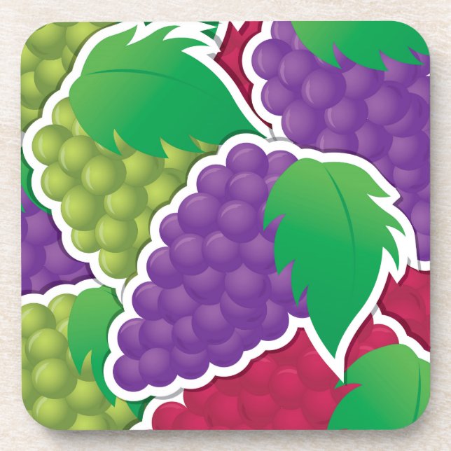 Porta-copo Uvas mistas de fundição (Frente)