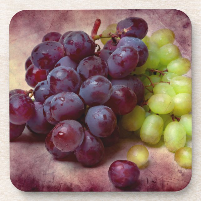 Porta-copo Uvas Vermelhas E Verdes (Frente)