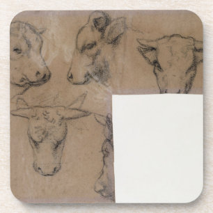 Porta-copo Vache de Paul Gauguin Cinq Croquis de tete de