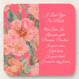 Porta-copo Valentines Day, I Love You So Much, Love Poem