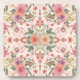 Porta-copo Valentine's Day, Lovely Pink Flowers Pattern