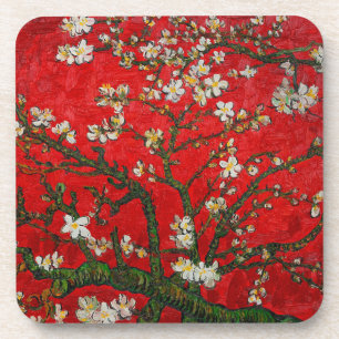 Porta-copo Van Gogh Almond Blossoms Red