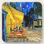 Porta-copo Van Gogh - Cafe Terrace, place-du-forum, Arles<br><div class="desc">Café Terrace,  Place-du-Forum,  Arles. Pintura de arte de Vincent van Gogh.</div>