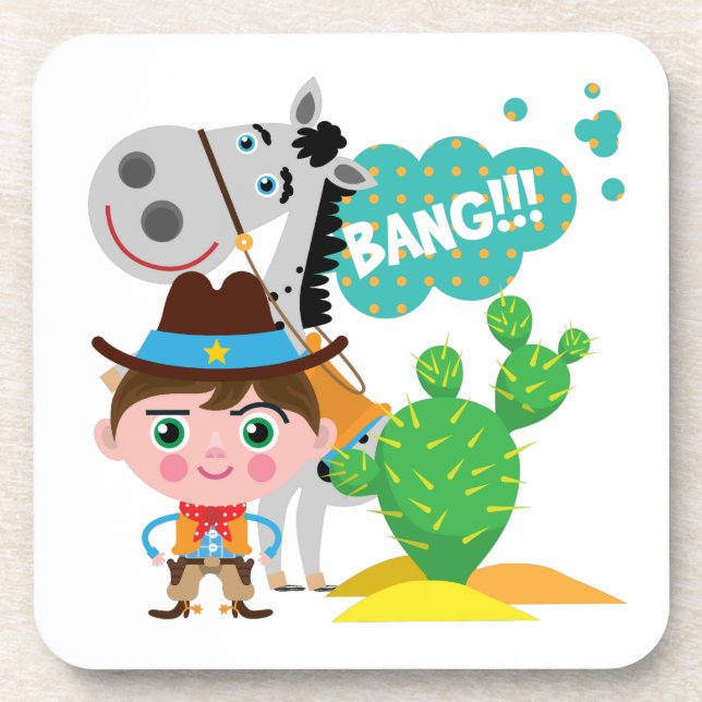 Porta-copo Vaqueiro e cavalo (Frente)