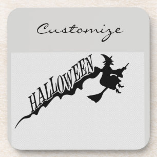 Porta-copo Vassoura-de-bruxa do Halloween Riding Thunder_Cove