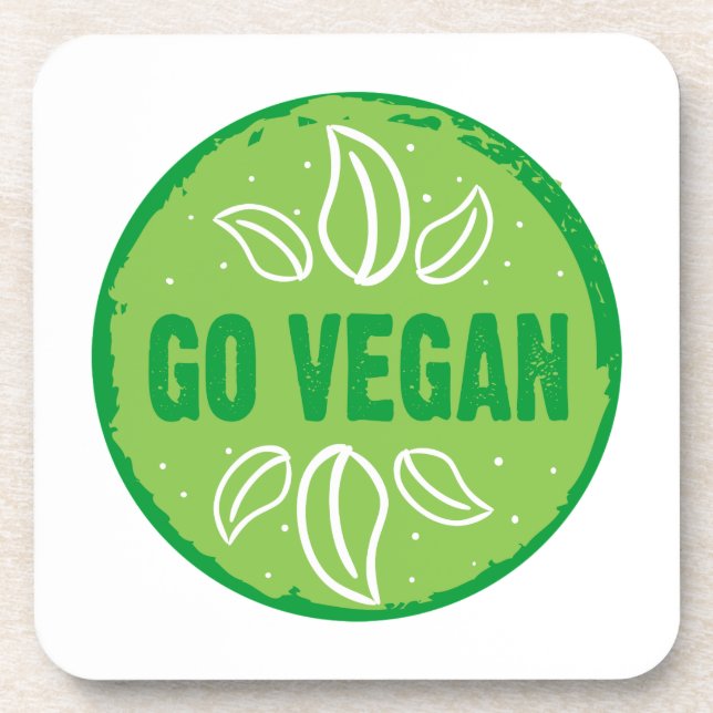 Porta-copo Vegan, vegan, veggie, vegetariano, (Frente)