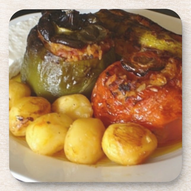 Porta-copo Vegetais enchidos grego (Gemista) (Frente)