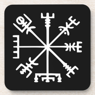 Porta-copo Vegvísir (Viking Compass)
