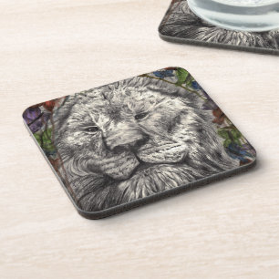 Porta-copo Vento Sob Minhas Asas Leão Borboletas Natureza Art