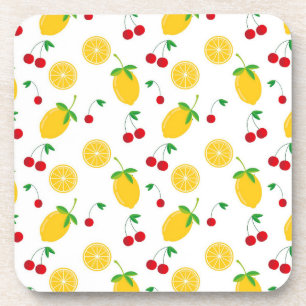 Porta-copo Verão Vibrante Citrinos e Cerejas